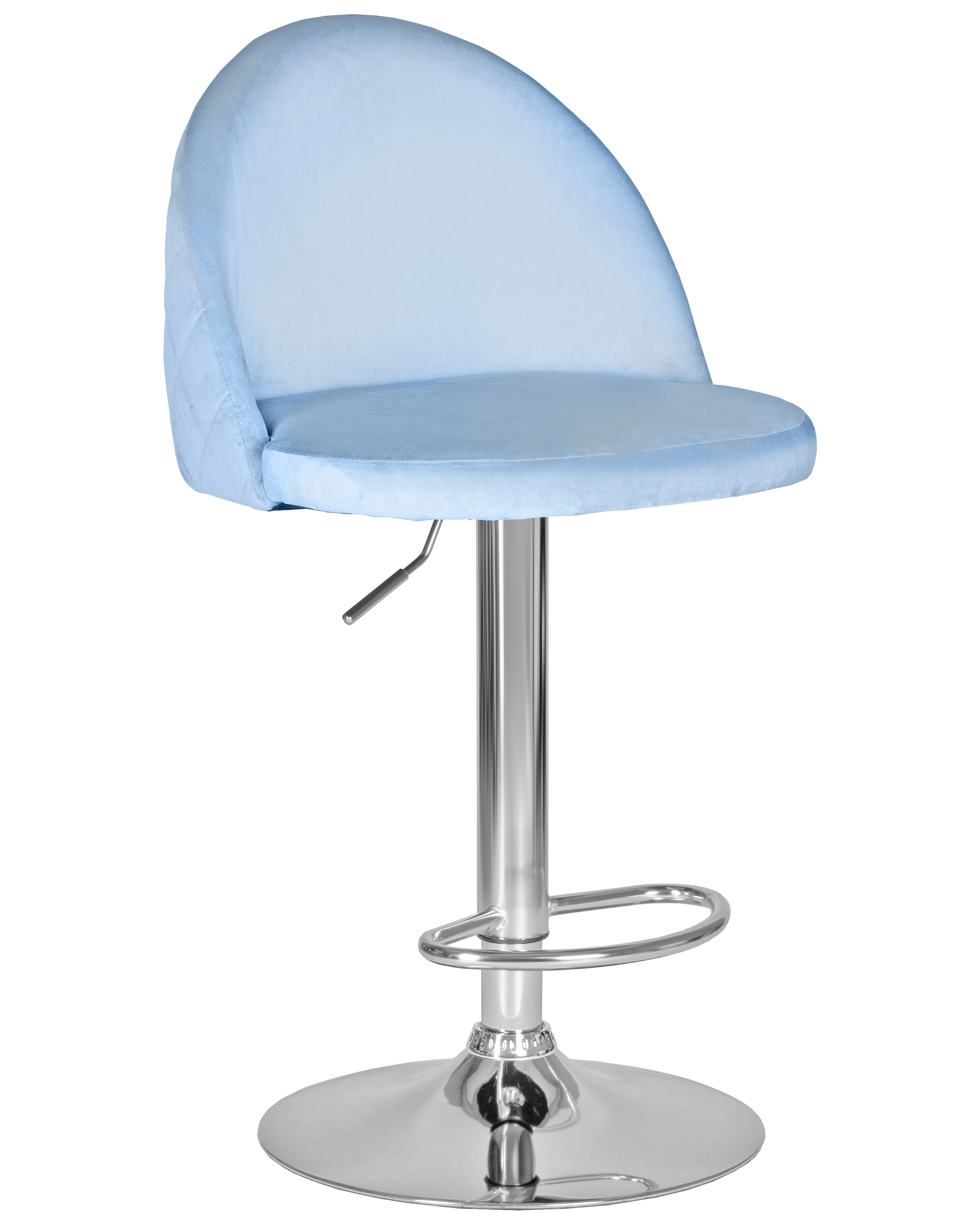STLM-0255608 Барный стул Milana 48x91x47 цвет голубой 90502488 DOBRIN