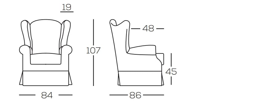 Съемное кресло bergère из ткани GRUPPO FOX день Фокса ARCH-00058146 - Вид №3