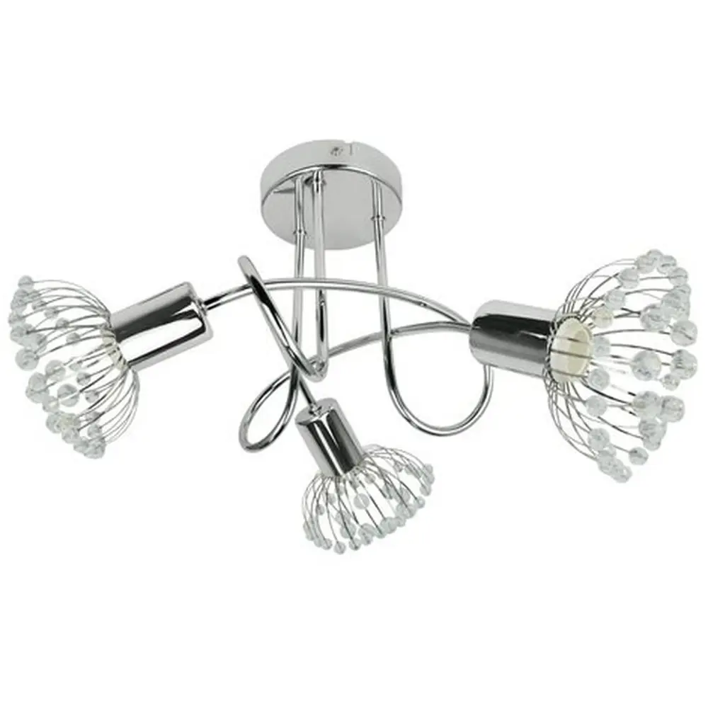 Люстра Inspire Aneth 3xE14x40 Вт, металл/хрусталь 17899534 STLM-2108475 