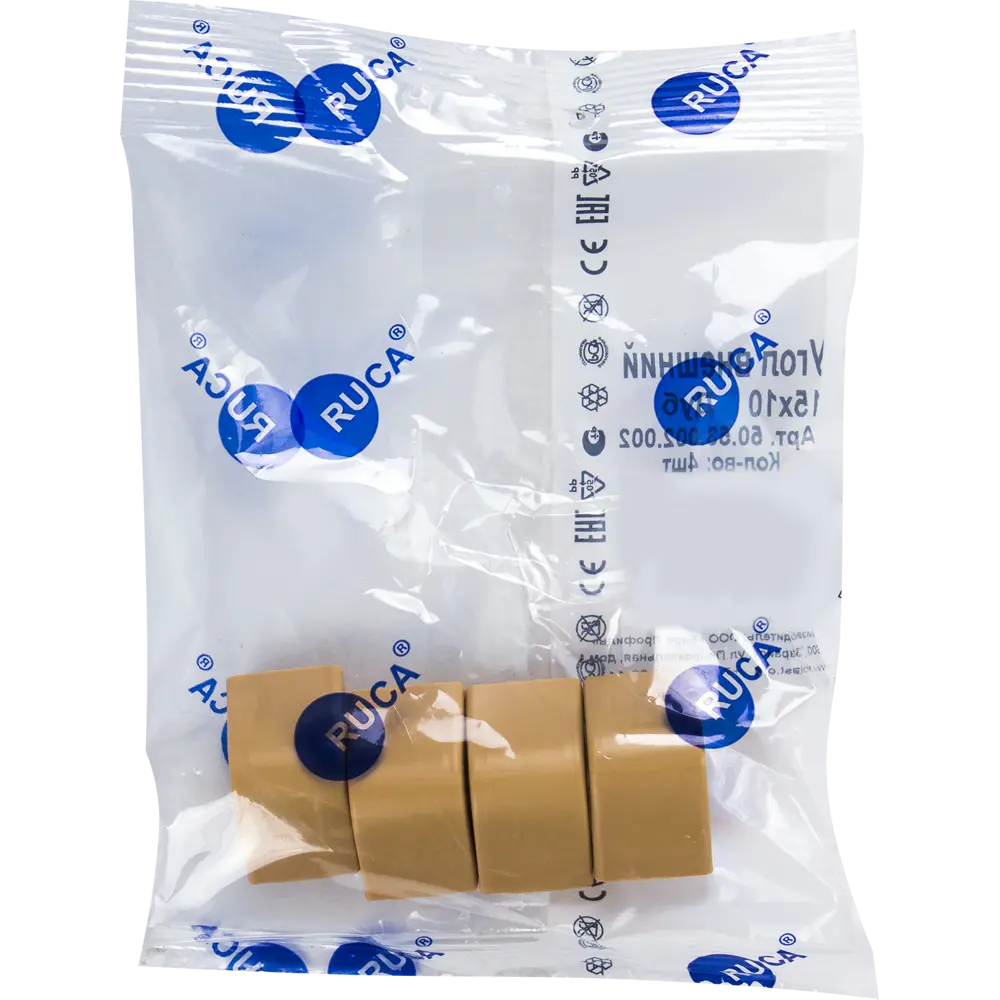 Угол внешний для кабель-канала 15/10 мм цвет дуб 4 шт Santreyd STLM-2044331 - Вид №1