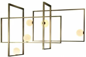 VeniceM Led потолочный светильник из латуни с диммером Mondrian