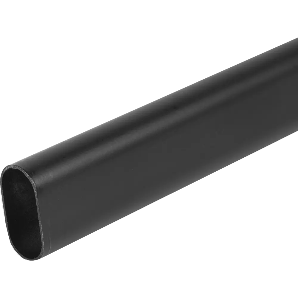 Труба овальная 30x15 мм L-1000 мм 0.8 мм черный PALLADIUM STLM-2005844