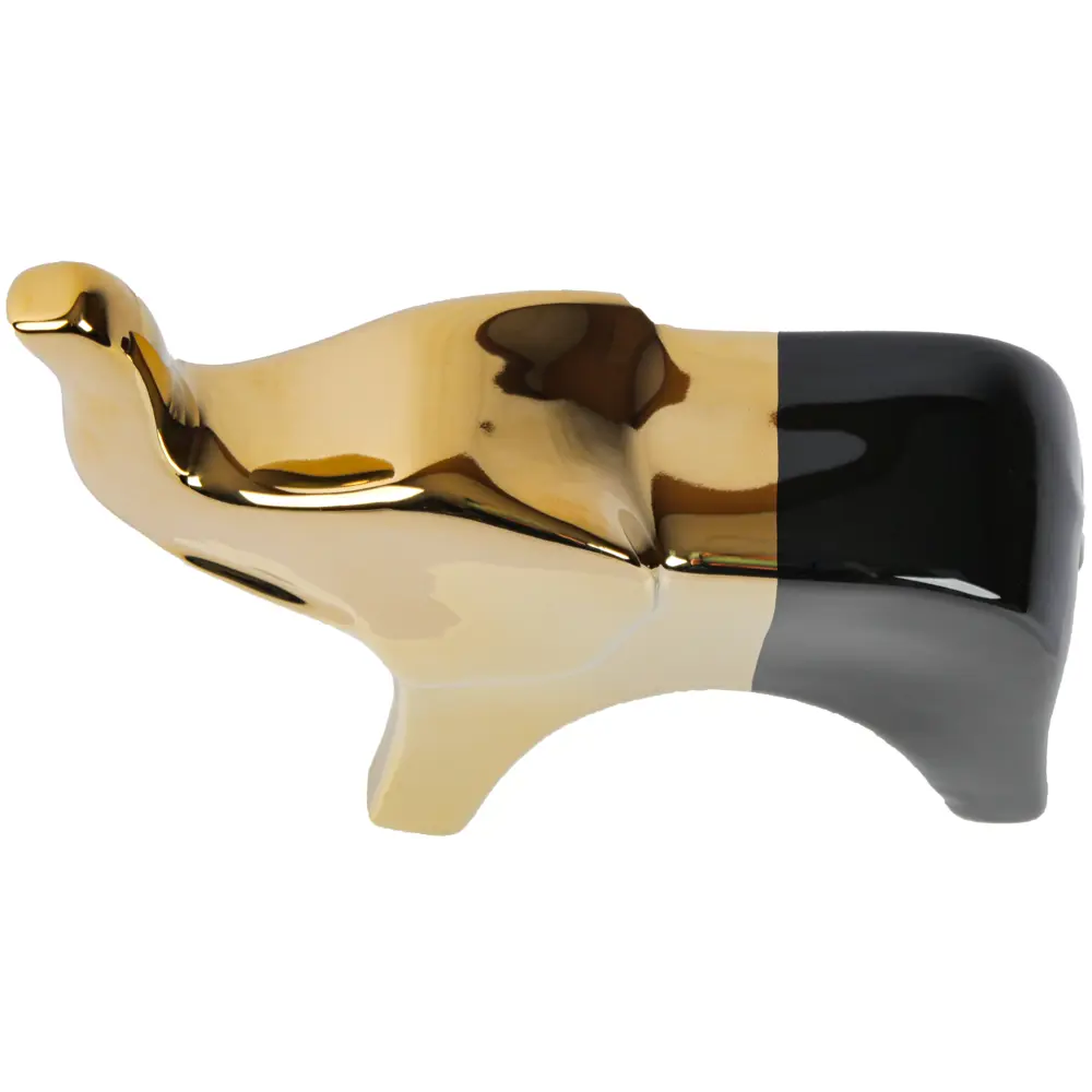 Статуэтка Слон черно-золотая керамика 21 см Santreyd STLM-2112686 - Вид №2