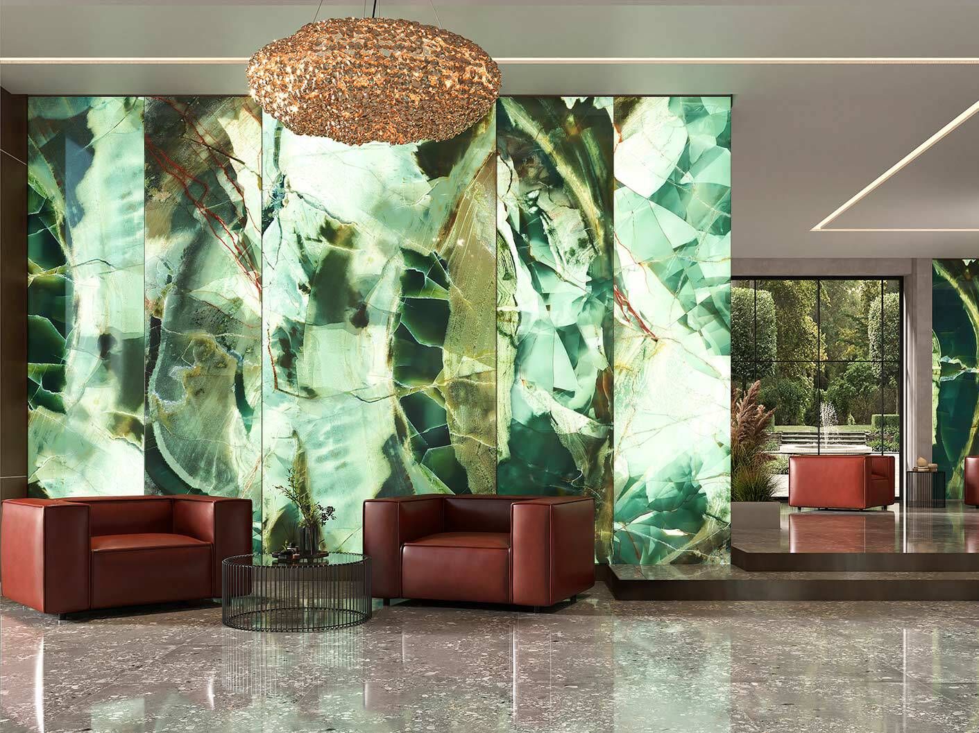 Декоративная панель из алюминия, стекла или ПММА Tecnografica драгоценные камни ARCH-00103583