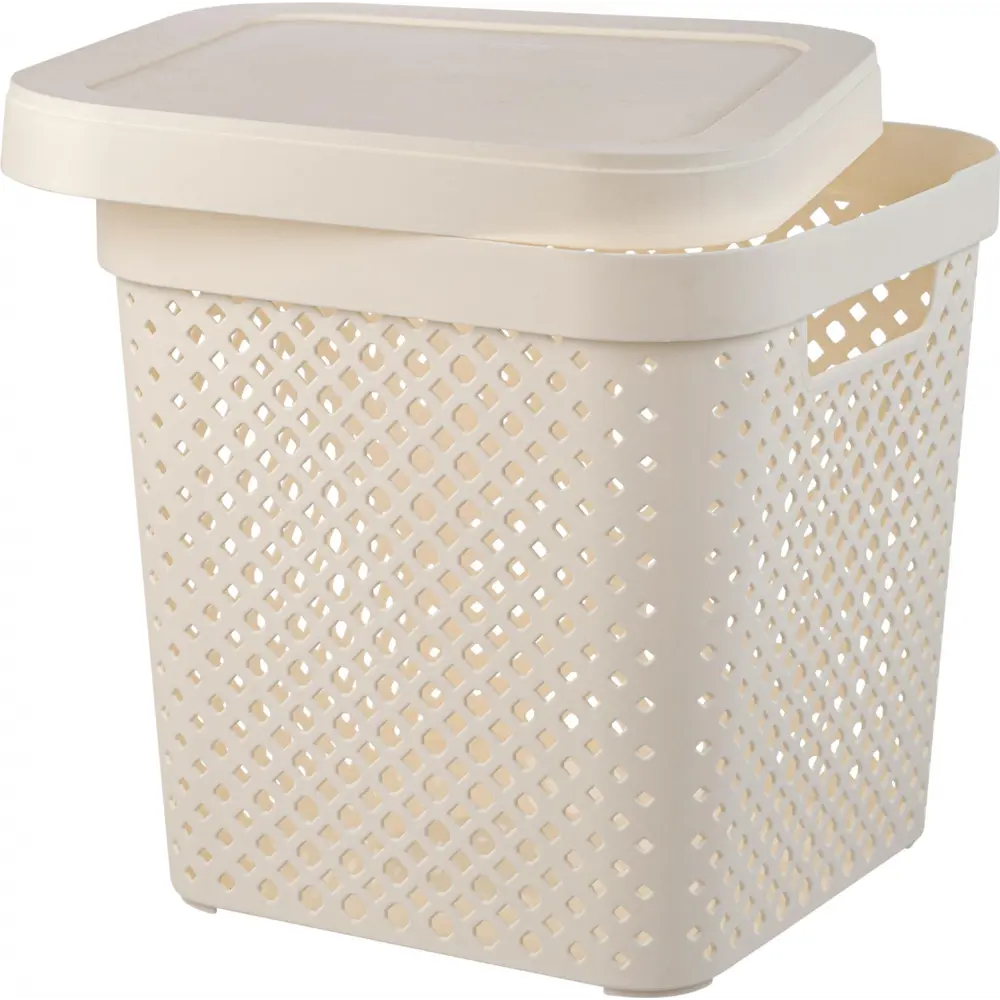 Корзина для хранения PLAST TEAM Mien молочный туман 31×30×31 см 89421608 STLM-1577888 - Вид №3