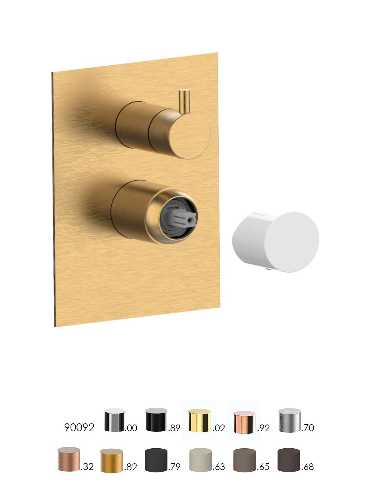 Встраиваемый однорычажный смеситель для душа с переключателем Rubinetterie Frattini Narciso S ARCH-00138952 - Вид №14