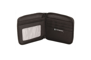 16103933 Бумажник Tri-Fold Wallet на молнии, чёрный, 11x1x10 см 31172601 Victorinox