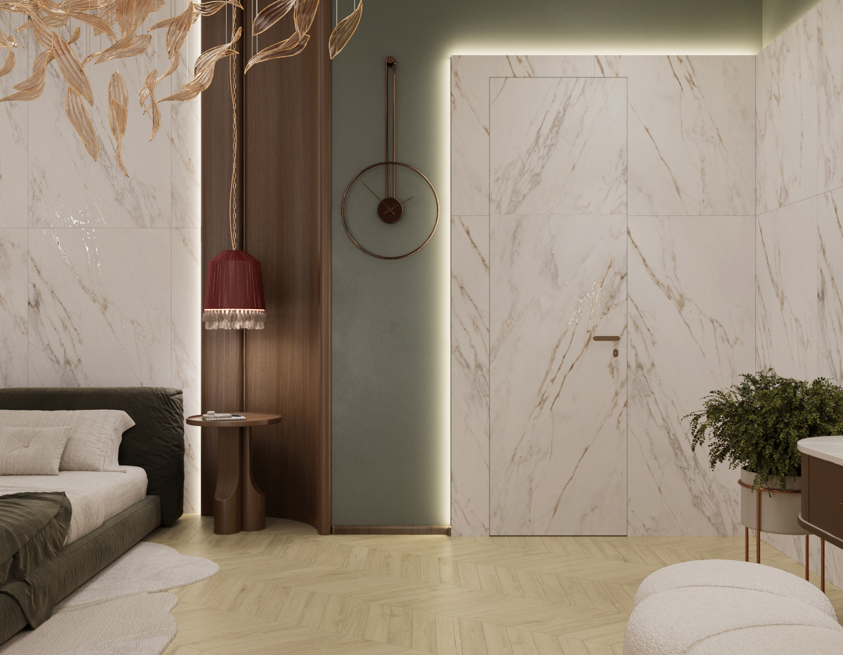 Керамогранит ENFOLD STATUARIO 80х160 Creanza CZ-GL03-B 