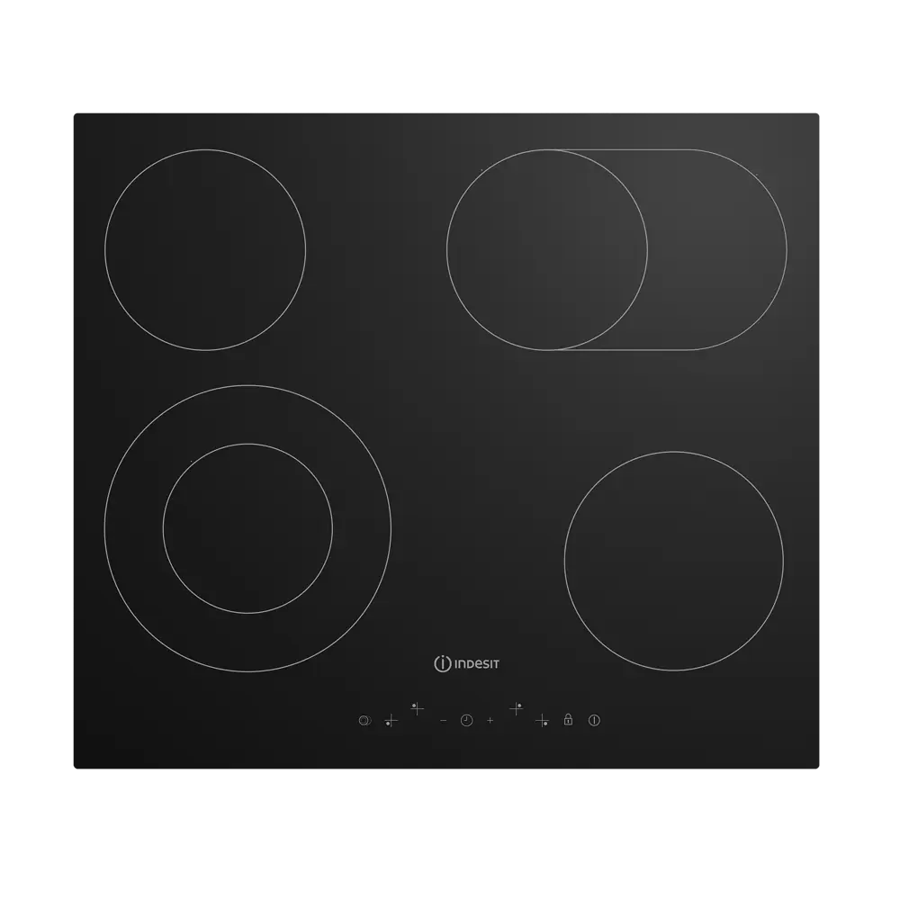Электрическая варочная панель Indesit IRT 660 58x51 см 4 конфорки цвет черный STLM-2168922 - Вид №1