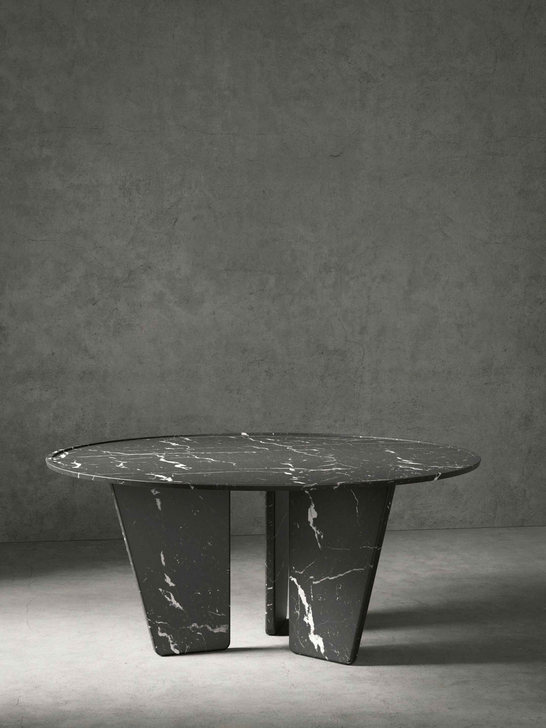 Круглый стол из мрамора и кожи Kreoo QUEEN ARCH-00033129 - Вид №3