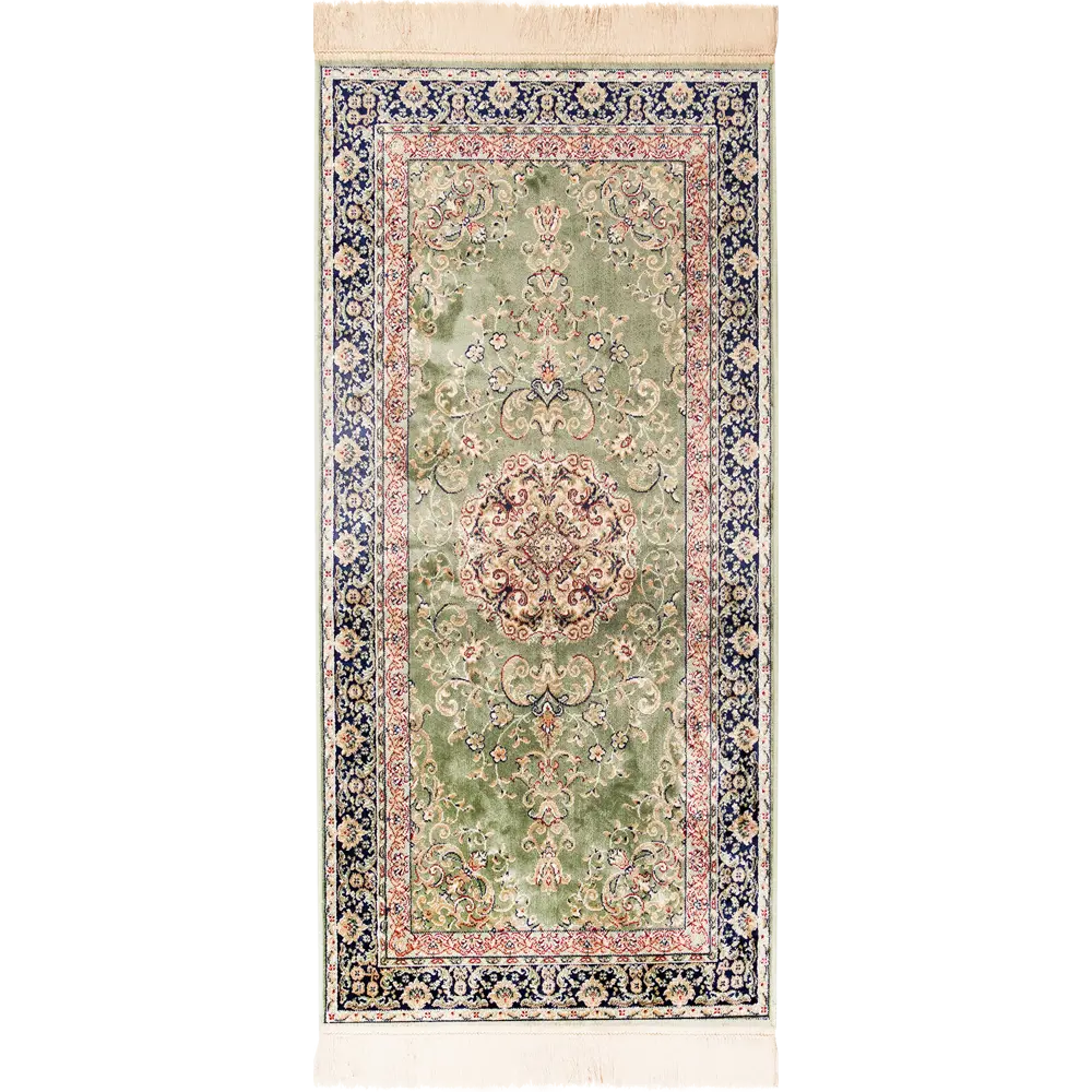 Ковер вискоза Isphahan 77919G 80x150 см цвет зеленый DEVOS-CABY STLM-2102551