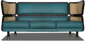 HEBANON Кожаный диван  E2505