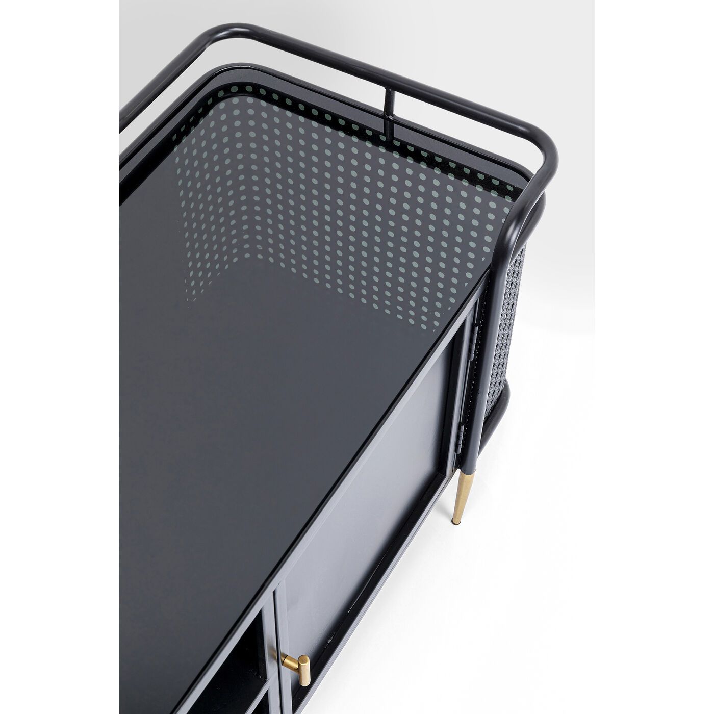 Низкий стальной шкаф для телевизора с распашными дверями KARE Design Fence ARCH-00044649 - Вид №8