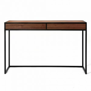 Письменный стол с ящиками деревянный, американский орех Workspace box 2 black INTELLIGENT DESIGN  260947 Орех;коричневый