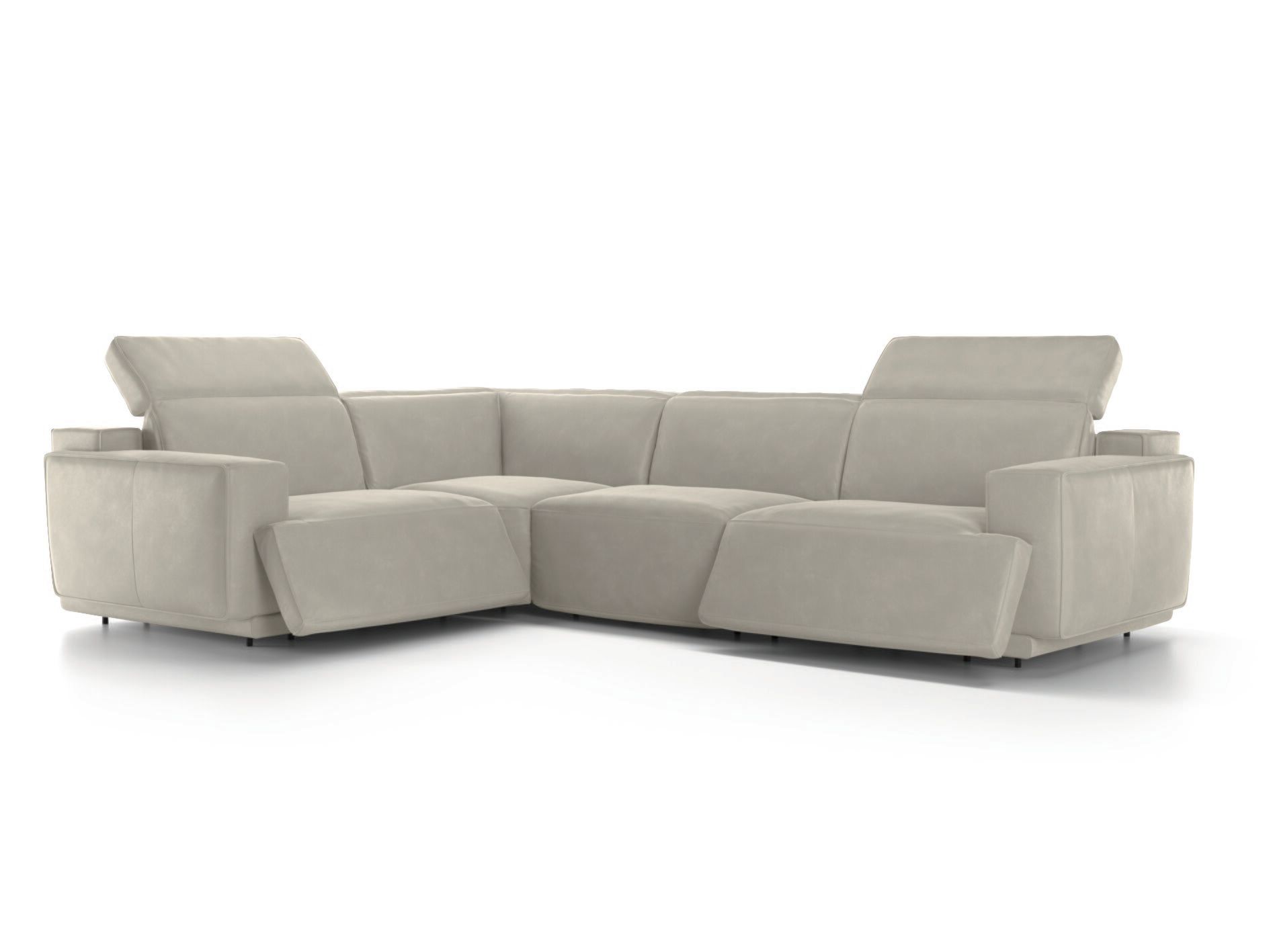 Кожаный угловой диван с откидной спинкой Natuzzi Italia IAGO ARCH-00153082 - Вид №13