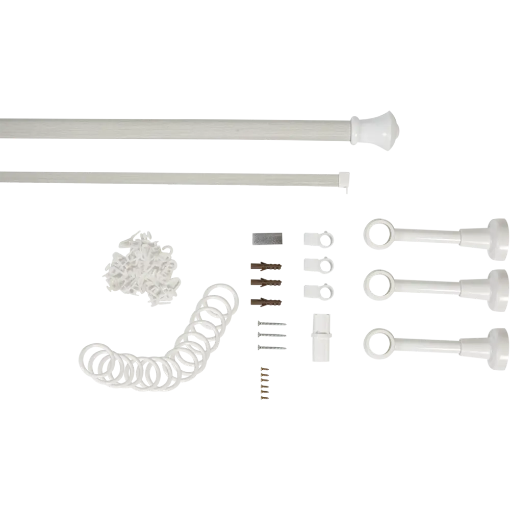 Карниз двухрядный Успех 240 см цвет лайт РУССКИЕ КАРНИЗЫ STLM-2015171 - Вид №1