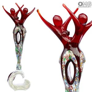 2017 ORIGINALMURANOGLASS Скульптура Влюблённые танцоры - муранское стекло OMG 15 см
