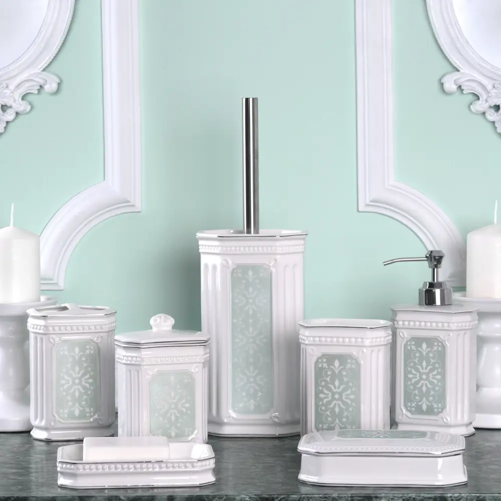 Мыльница Hermitage керамика цвет белый WESS STLM-2013953 - Вид №3