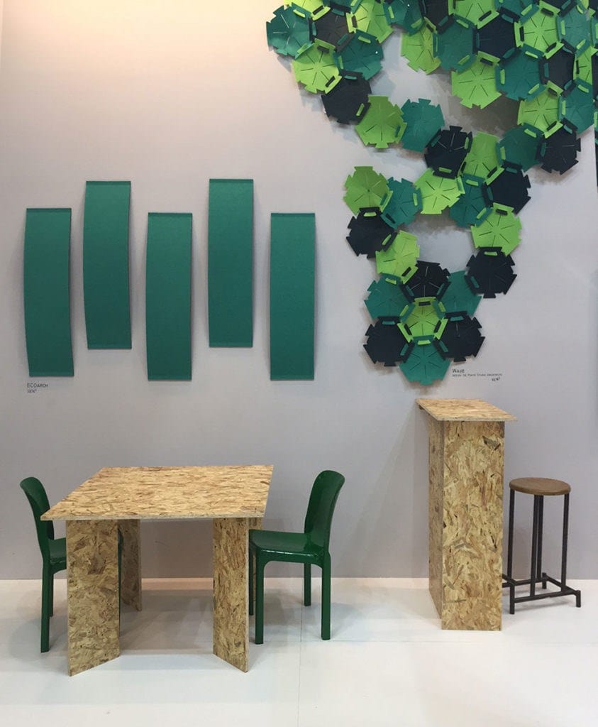 ПЭТ акустическая панель Slalom войлок ARCH-00016390 - Вид №2