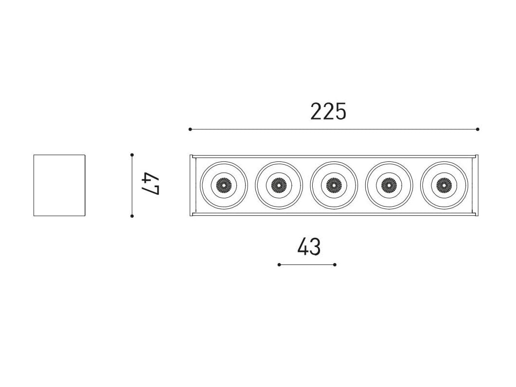 Алюминиевый светодиодный потолочный светильник Arkoslight Черный пульт дистанционного управления Foster Surface ARCH-00027779 - Вид №10