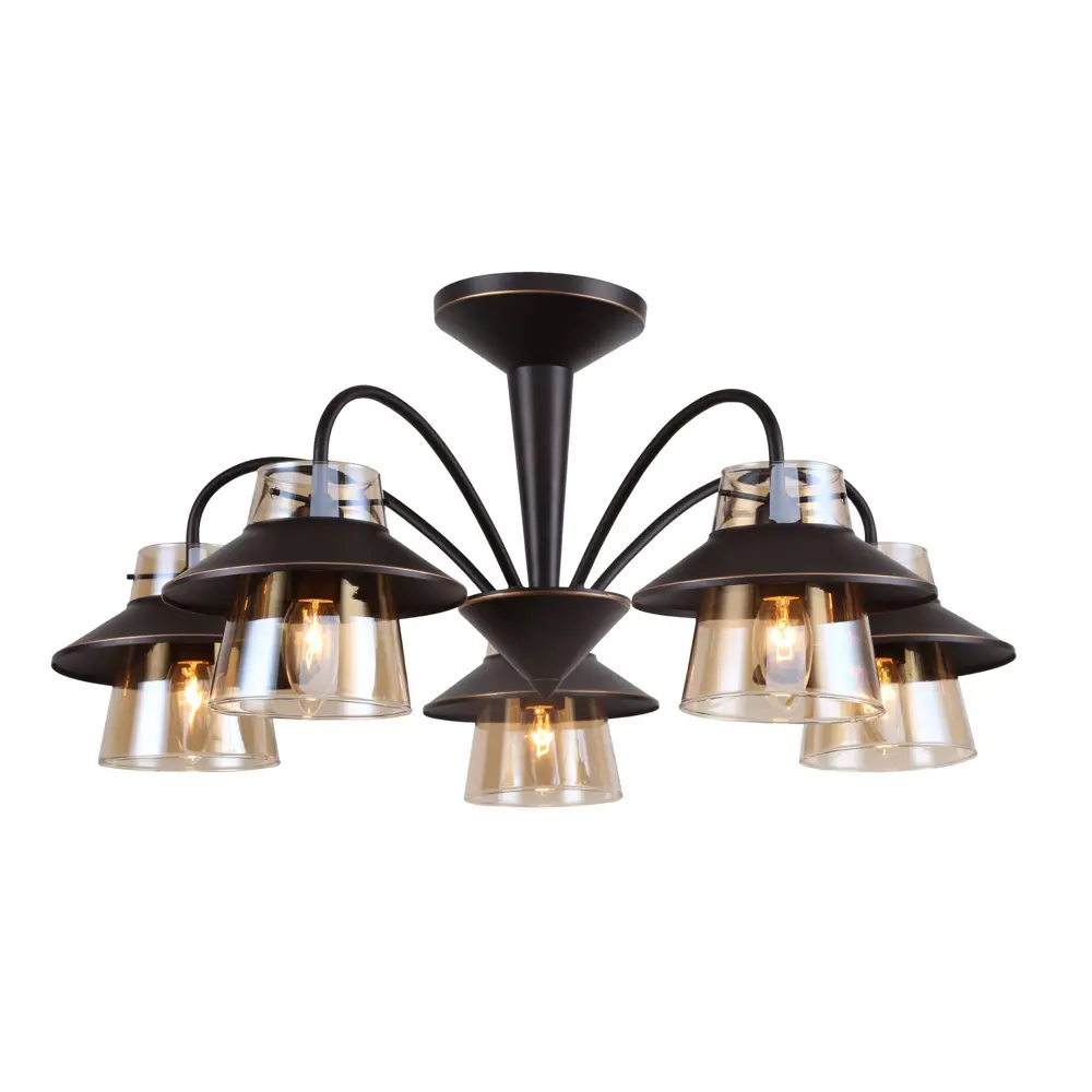 Люстра «Gavana» 590/5PL 5хЕ14х40 Вт цвет коричневый Escada STLM-2121546