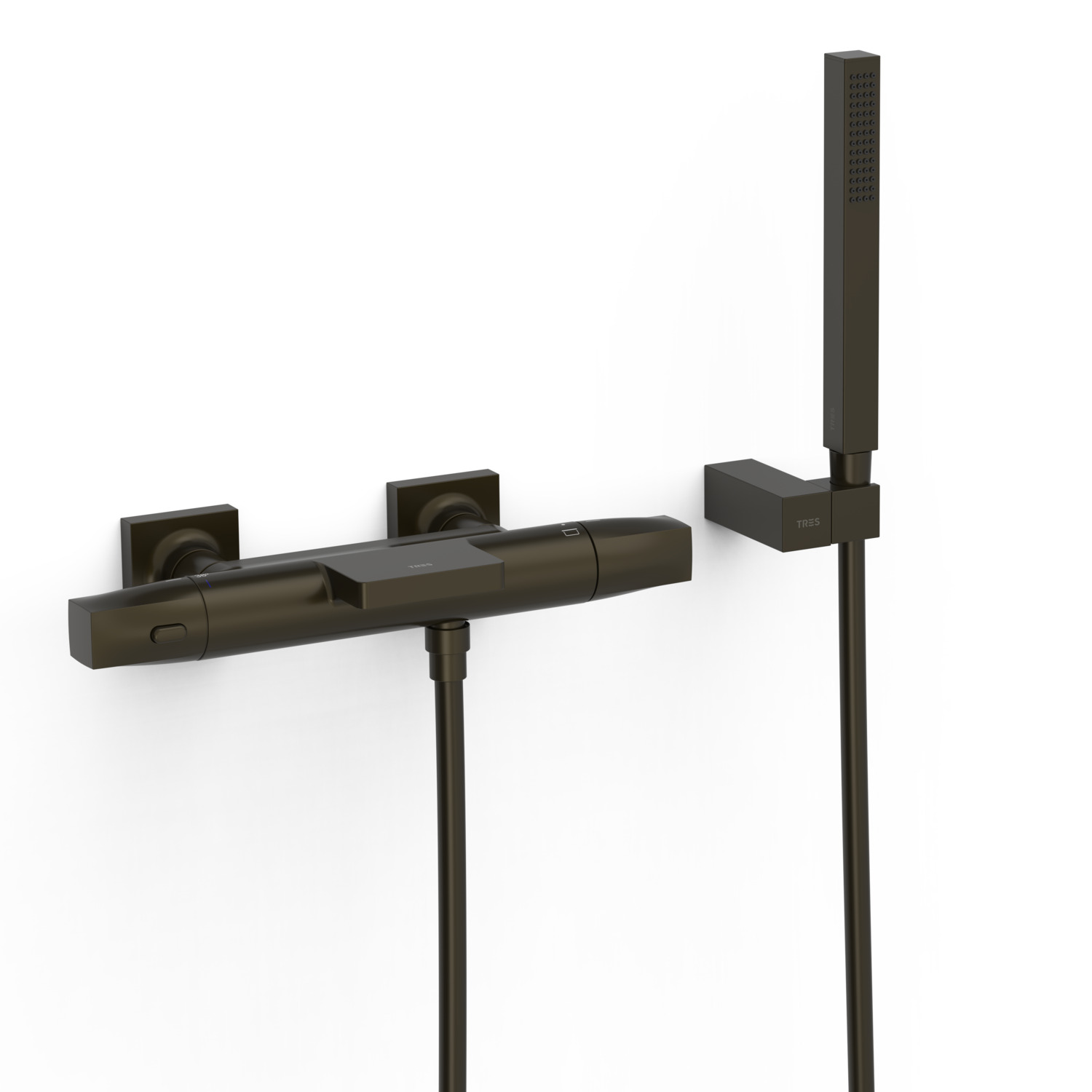 Настенный термостатический смеситель для ванны и душа-19017489KMB TRES Thermostatic