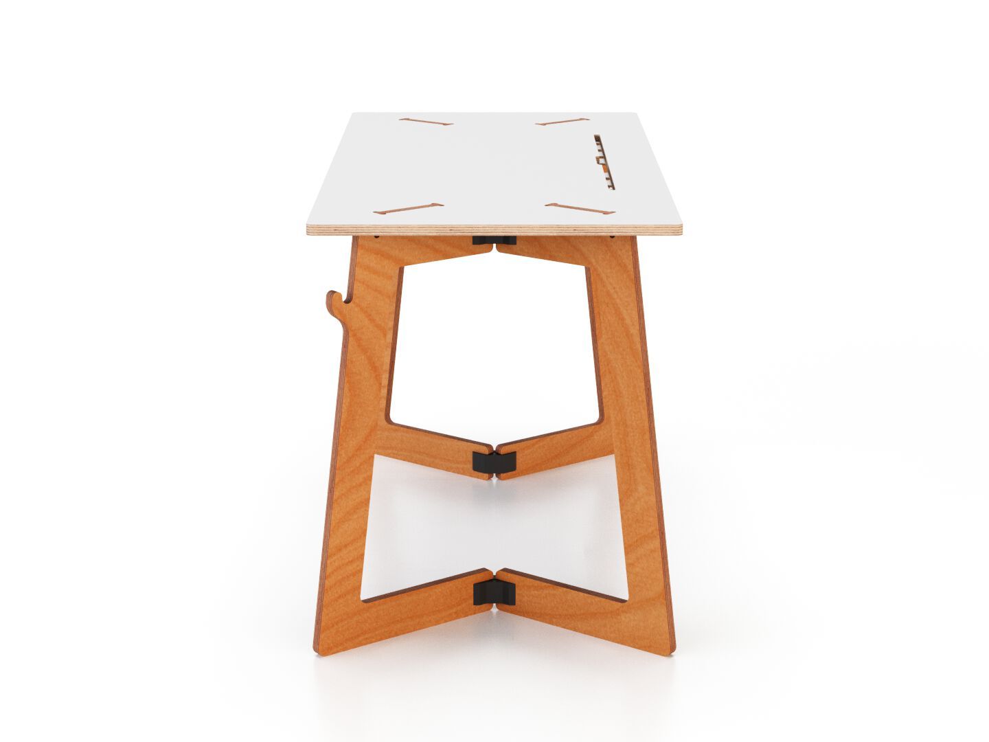 Рабочий прямоугольный стол с системой кабельных втулок Esposit Karya ARCH-00046974 - Вид №2