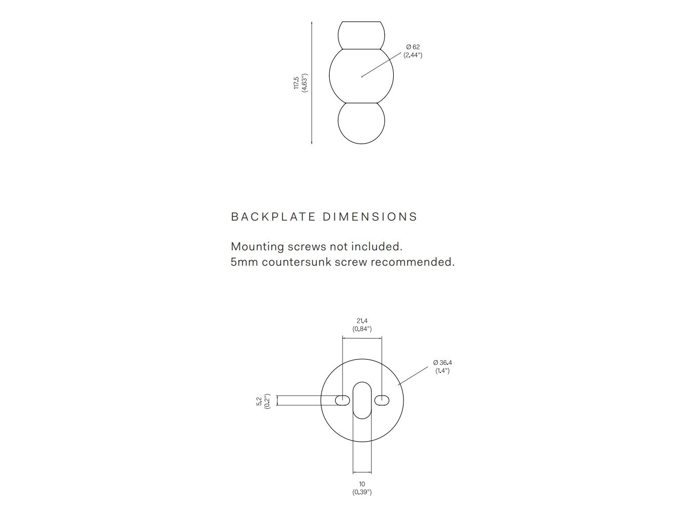 Латунный светодиодный потолочный светильник Michael Anastassiades Шаровой светильник ARCH-00036688 - Вид №6