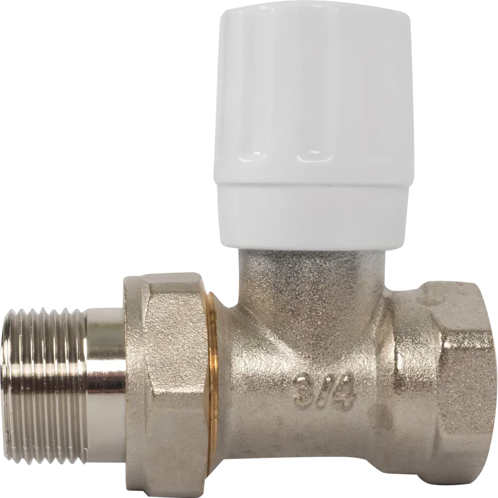 Вентиль регулирующий для радиатора прямой Euros 3/4" латунь STLM-2032017 - Вид №1