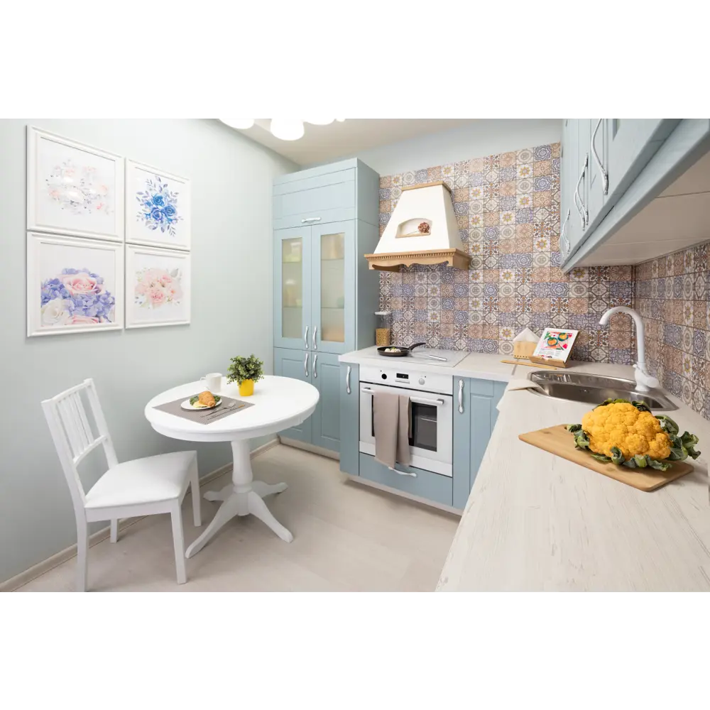 Фасад кухонного шкафа Томари 44.7x76.5см KONSENSA МДФ цвет голубой STLM-2207934 - Вид №9