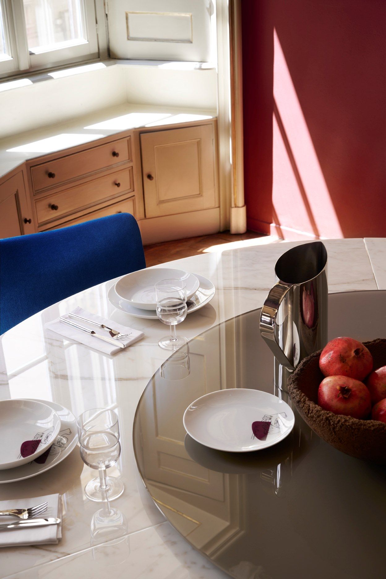 Набор из 2 фарфоровых тарелок CASSINA Gnr Service Prunier ARCH-00014701 - Вид №1