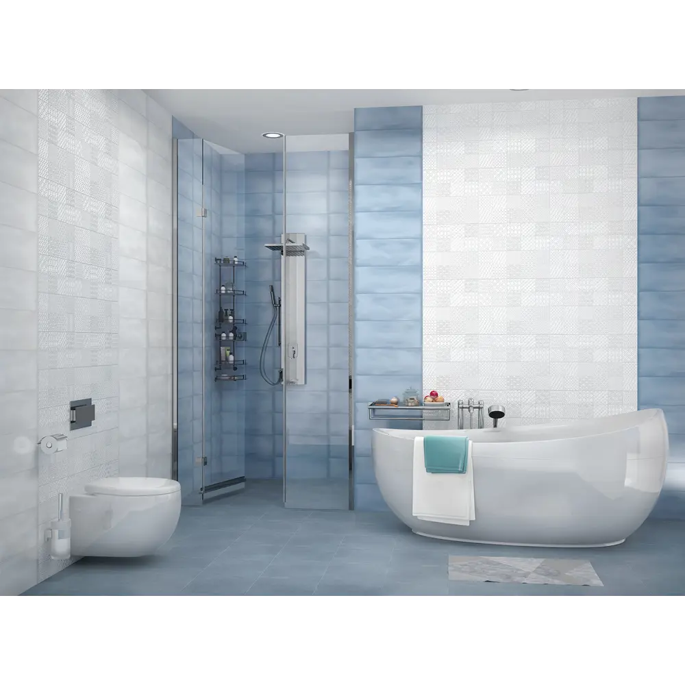 Декор настенный Azori Nuvola Ornament 20.1x50.5 см глянцевый цвет белый STLM-2166434 - Вид №1