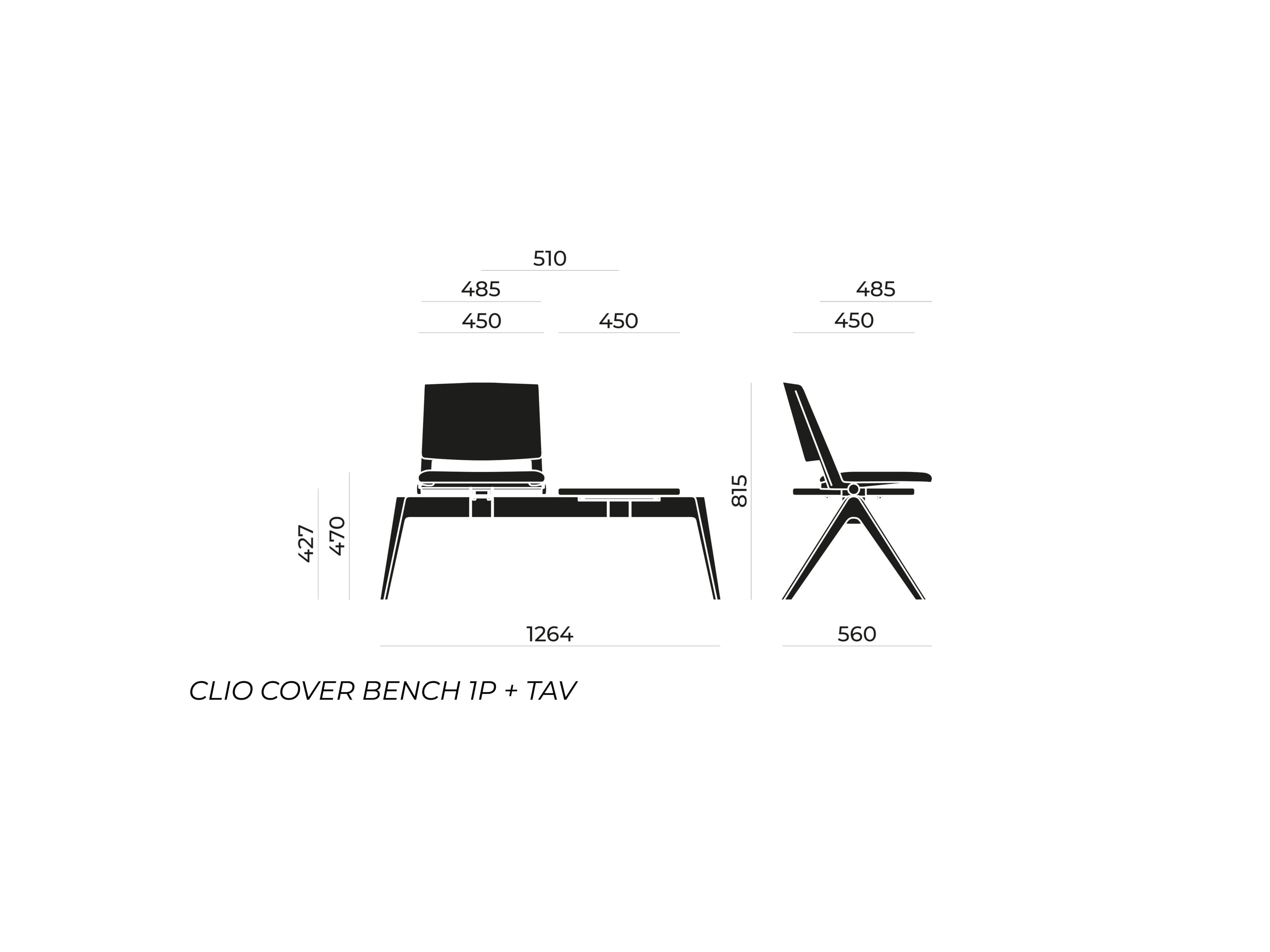 Сидя на полу бар Nahu Clio Cover Bench ARCH-00070502 - Вид №2