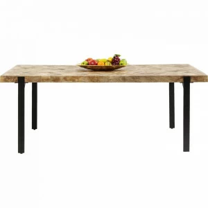 Обеденный стол деревянный с металлическими ножками 180 см Tortuga KARE TORTUGA 323079 Бежевый