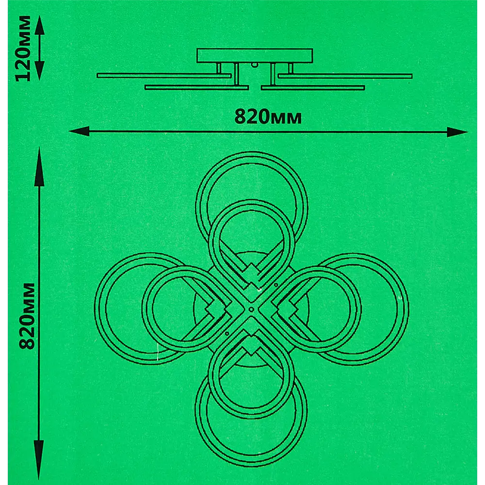 Люстра СЕМЬ ОГНЕЙ SF7099/8C-WT LED с регулируемым белым светом 84168093 STLM-0046690 - Вид №15