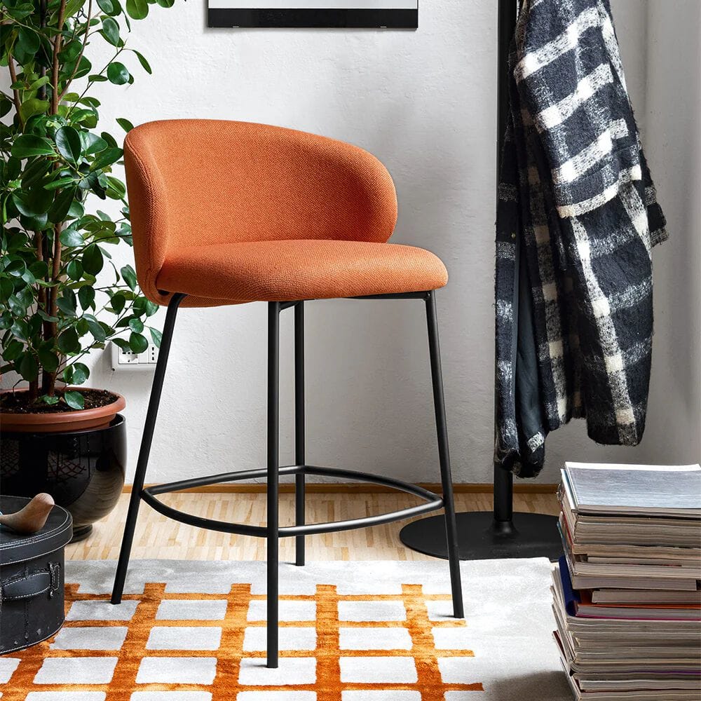 Высокий тканевый стул с подставкой для ног Connubia Тука ARCH-00065702 - Вид №3