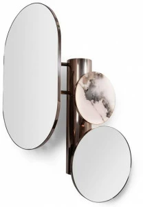 Visionnaire Овальное настольное зеркало из хромированного металла Rebel