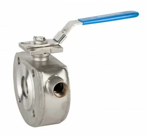GENEBRE 2119 06 Wafer type - 1 Pc full bore ball valve with heating chamber. Mounting between flanges PN 16