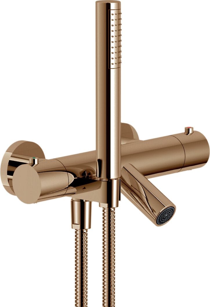 Настенный термостатический смеситель для ванны с ручным душем Nobili Velis ARCH-00143072 - Вид №12