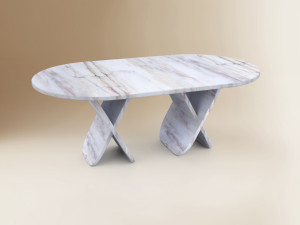 Овальный стол из мрамора Estremoz