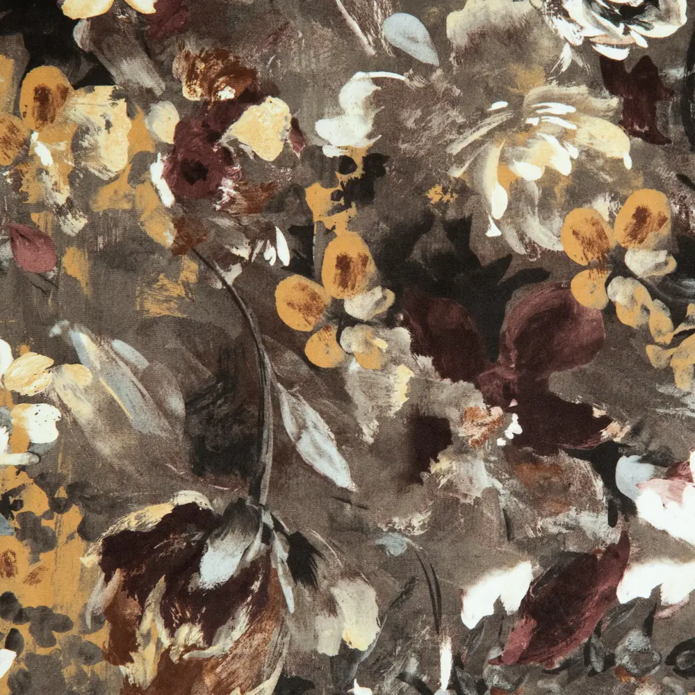 Штора на ленте Розы 140x280 см цвет коричневый SEASONS STLM-2010602 - Вид №2