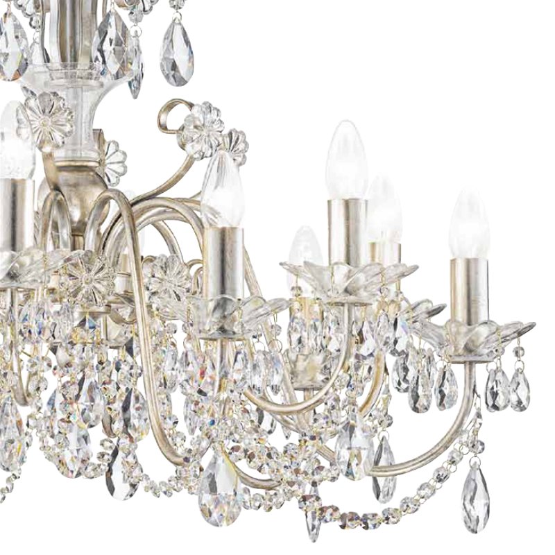 Люстра 6957/8 01 V1690 от MM Lampadari серебряная MM LAMPADARI ДИЗАЙНЕРСКИЕ 246618 Серебряный  - Вид №2