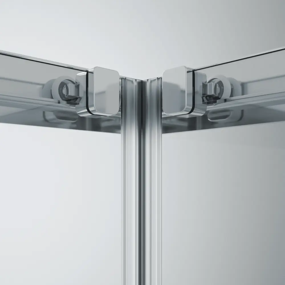 Комплект стекол для душевой ширмы Sensea Easy 80x80 см прозрачное стекло, цвет профиля на выбор 85868663 STLM-2062786 - Вид №6