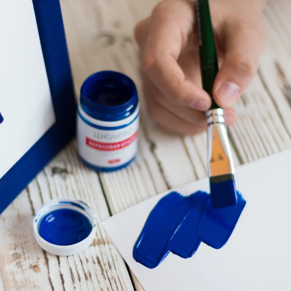 Краска акриловая Шедевр глянцевая цвет глубокий синий 60 г STLM-2126382 - Вид №5