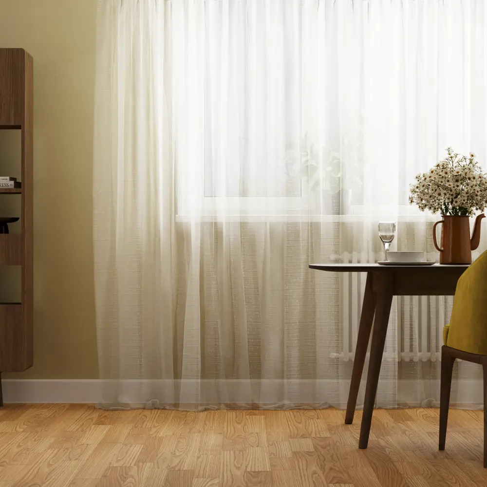 Тюль на ленте Inspire Nicholas 250x280 см цвет белый 86255209 STLM-2012117 