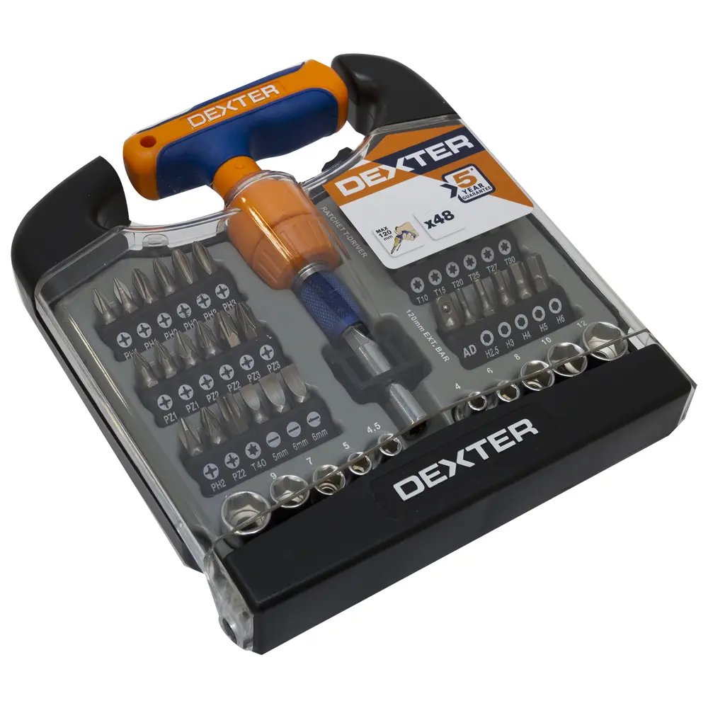 Набор отверток Dexter с 48 насадками для профессионального ремонта 18149209 STLM-0009645 - Вид №12