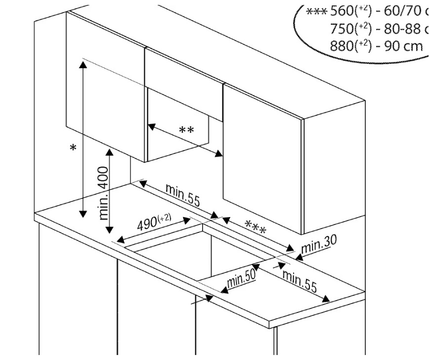 5499272 Духовой шкаф электрический Hotpoint FE9 831 JSH BLG + Варочная поверхность индукционная Hotpoint HB 1560S NE STDN-0015135 - Вид №10
