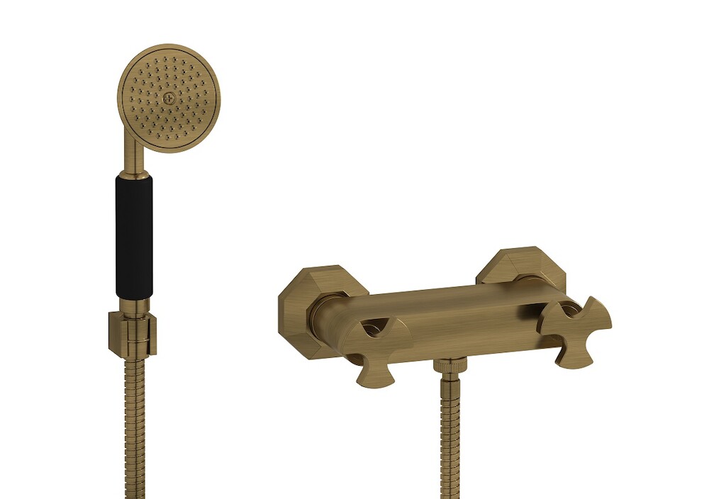 Встроенный смеситель для душа в комплекте с душевым гарнитуром. WE ARE IB bt350mb Modern Bronze Belmondo 