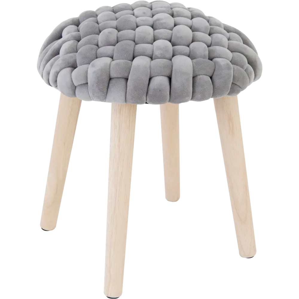 Табурет круглый Atmosphera 157198A ø39 h42.5 см, цвет серый STLM-2205356