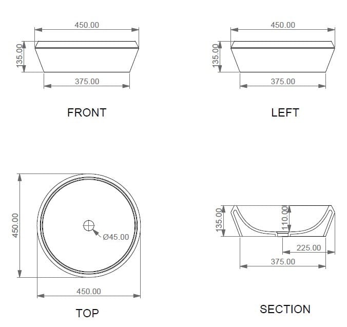 Керамическая круглая столешница GSG Ceramic Design Cruise ARCH-00057057 - Вид №6